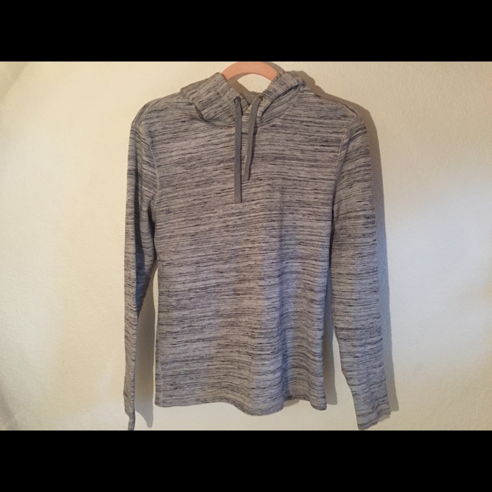 Grey hooded sweatshirt